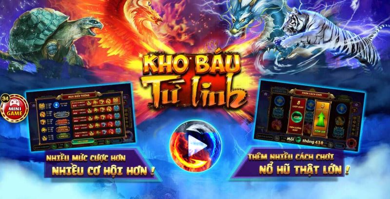 Mẹo chiến thắng khi chơi Kho báu tứ linh trên Go88