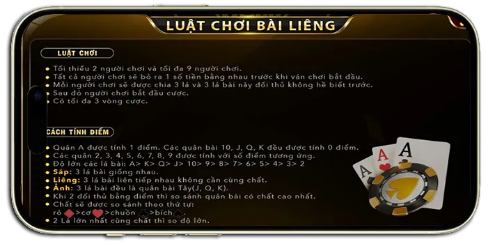 Bài Liêng và những thông tin về luật chơi, cách chơi bao thắng