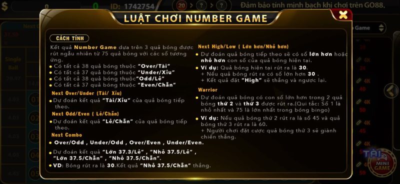 Phương pháp chơi Number game dễ dàng làm giàu nhanh chóng